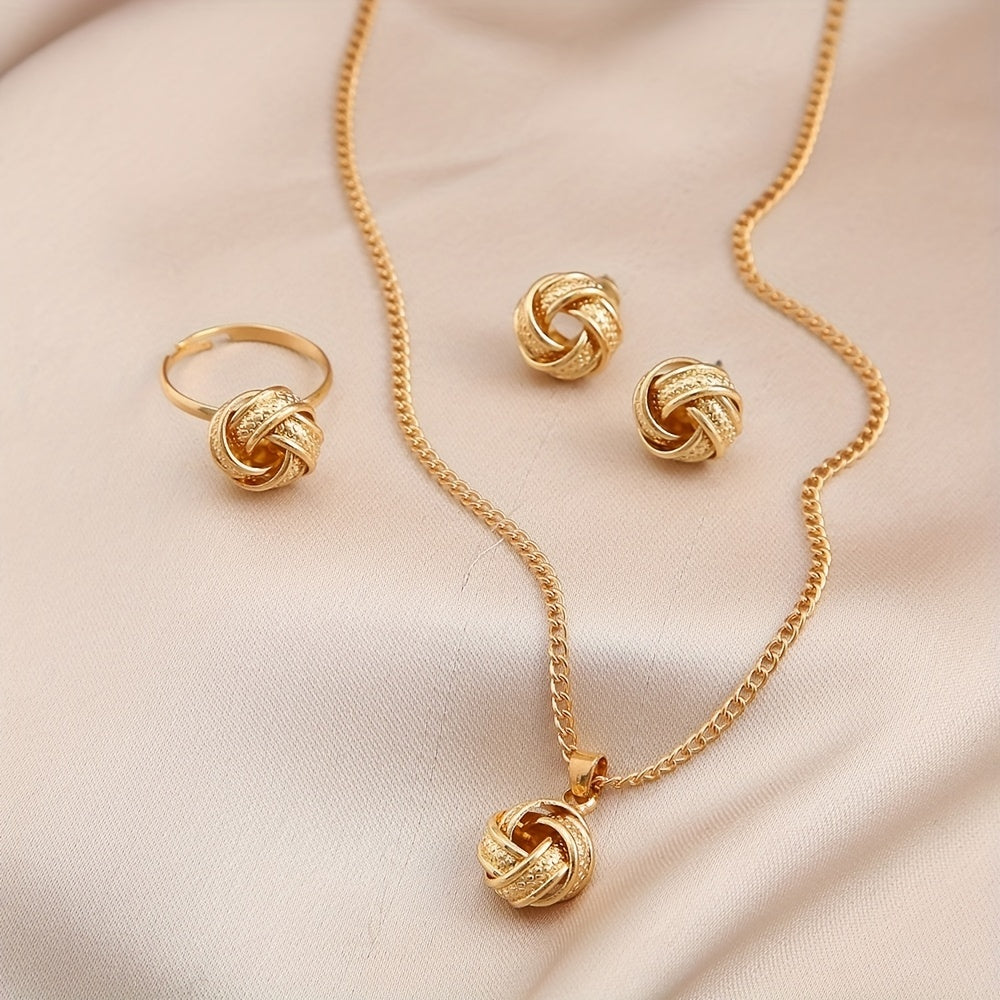 Vintage Boho Jewelry Set – Knotted Design
