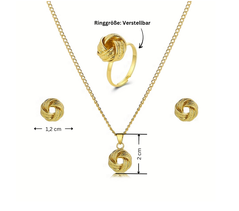 Vintage Boho Jewelry Set – Knotted Design