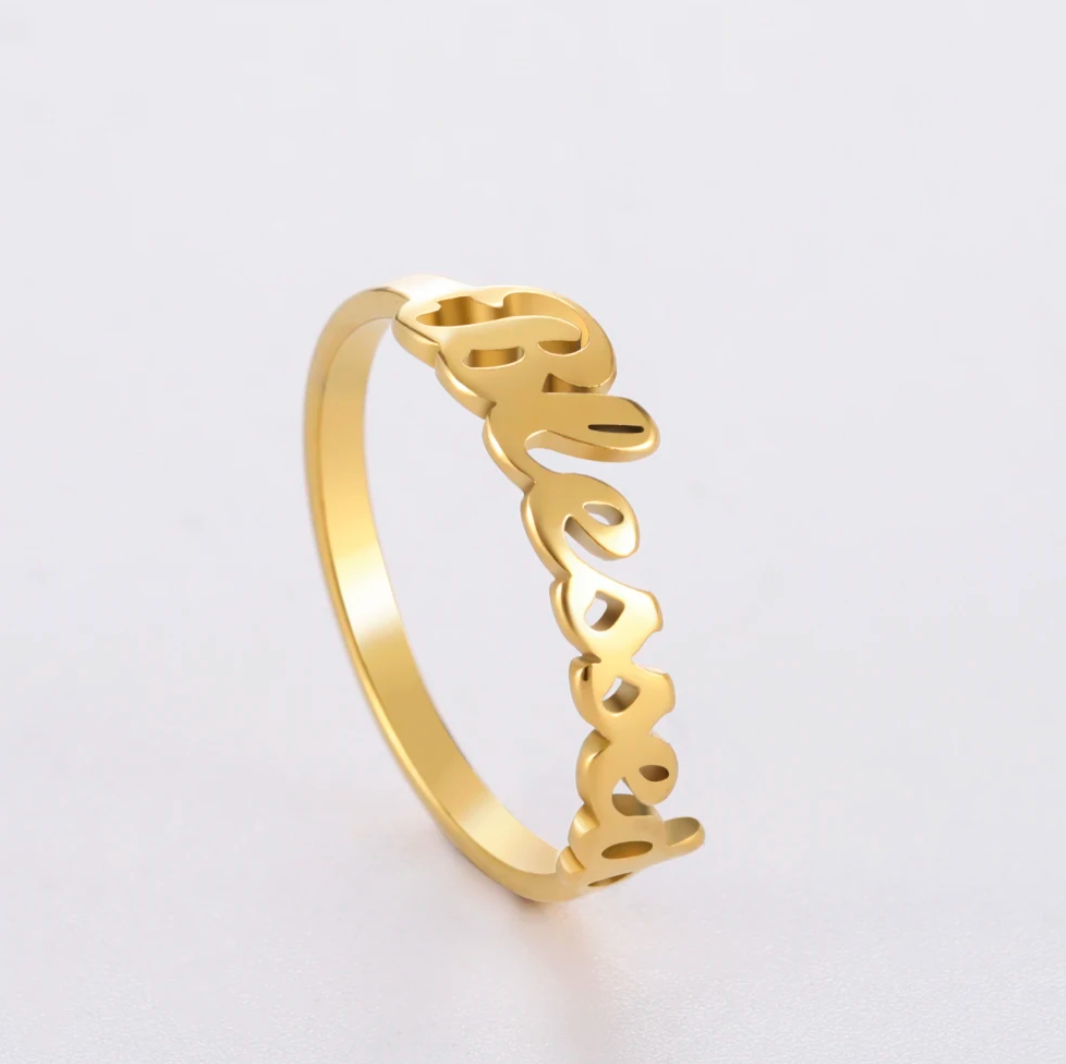 Blessed Ring in 18K Gold Plating
