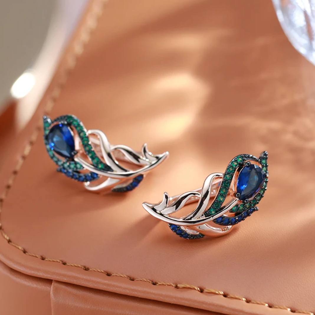 Peacock Set with 18K Rose Gold Plating