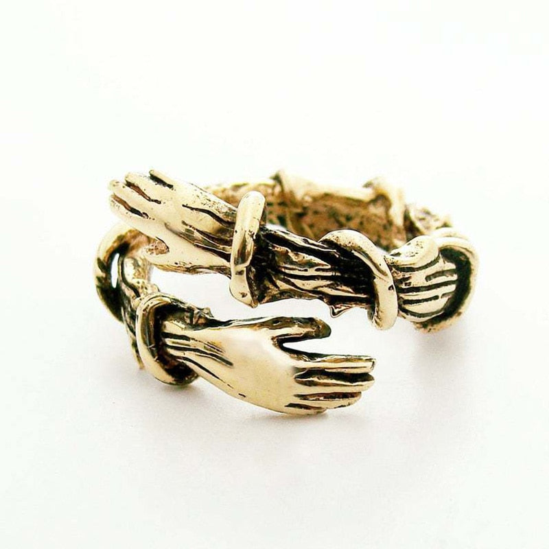 925 Silver Ring "Embrace