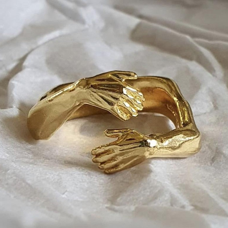 925 Silver Ring "Embrace
