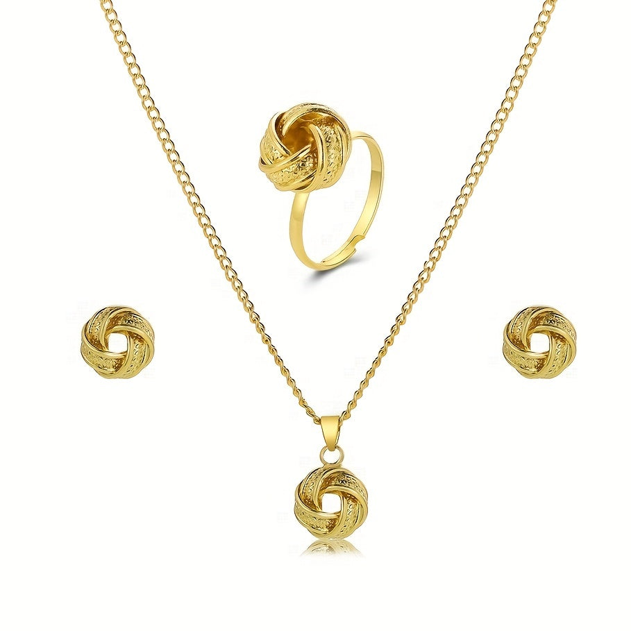 Vintage Boho Jewelry Set – Knotted Design