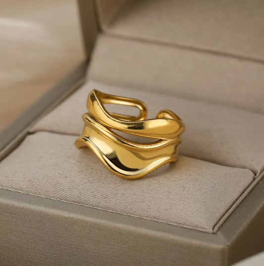 18 Karat Gold-Plated Imperial Ring