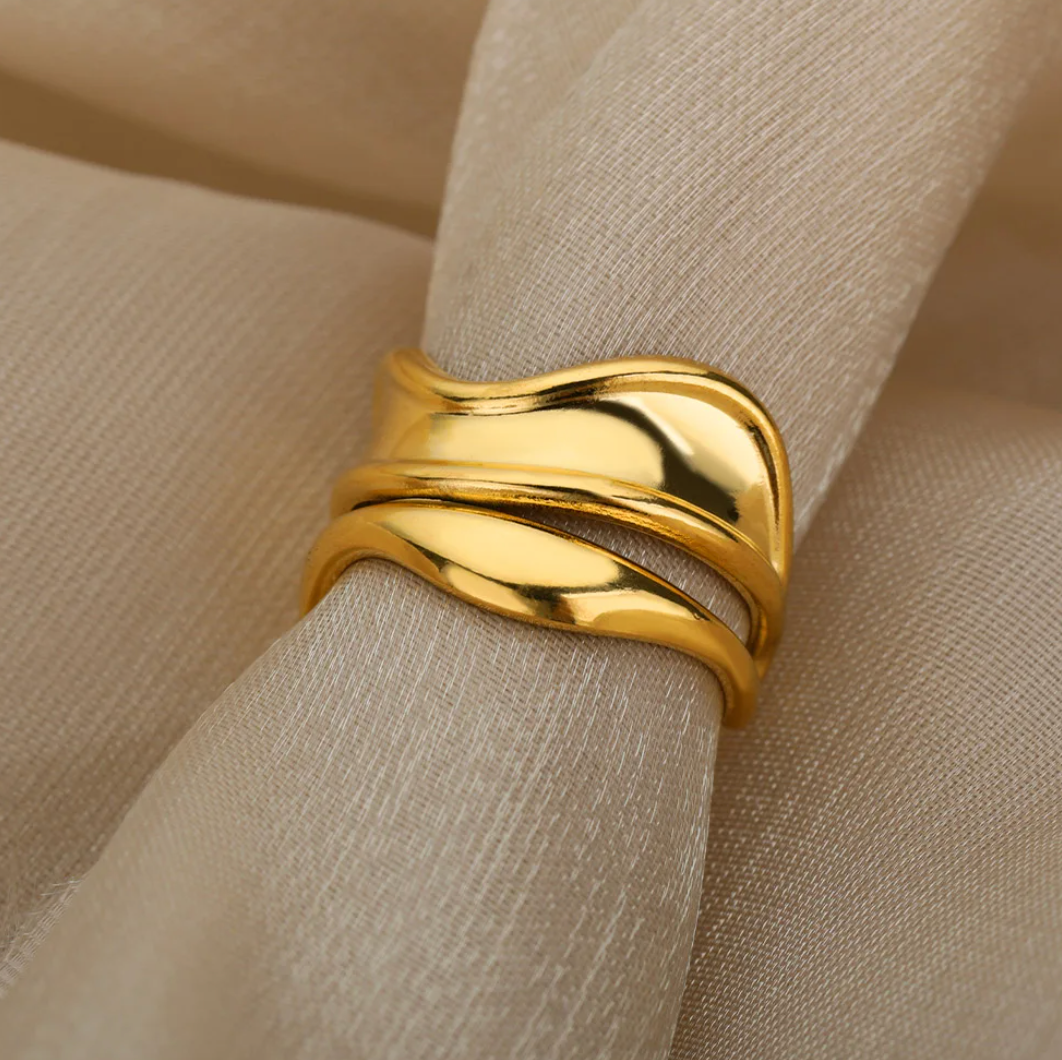 18 Karat Gold-Plated Imperial Ring