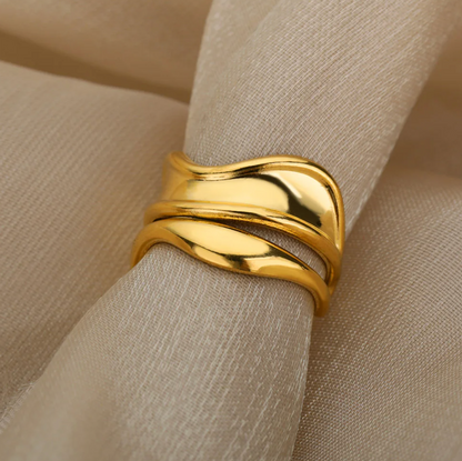 18 Karat Gold-Plated Imperial Ring