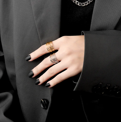 18 Karat gold-plated Forest Ring