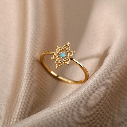 18 Karat gold-plated antique ring