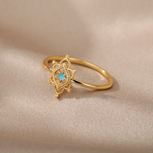 18 Karat gold-plated antique ring