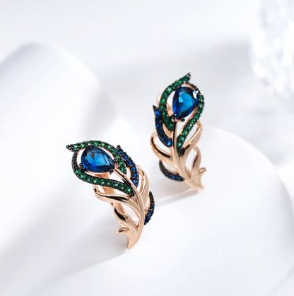 Peacock Set with 18K Rose Gold Plating