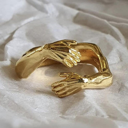 925 Silver Ring "Embrace